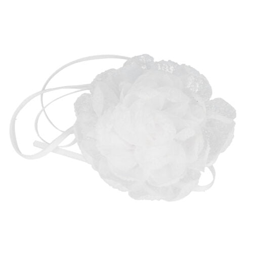 Choker con fiore bianco