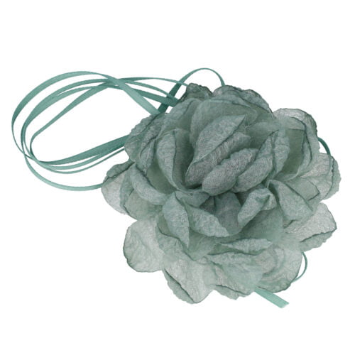 Choker con fiore verde