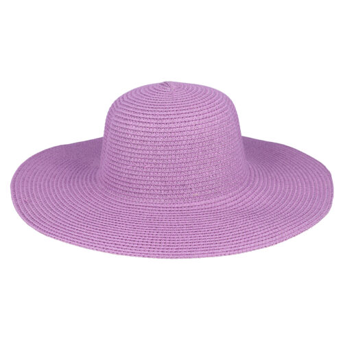 Cappello paglia da donna color lilla