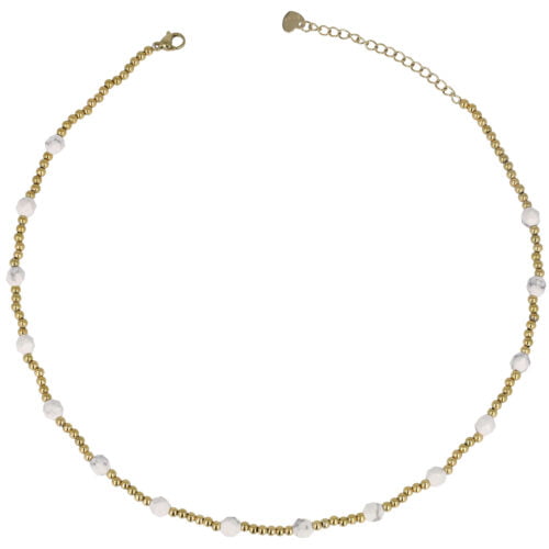Collana gold con pietre dure colorate