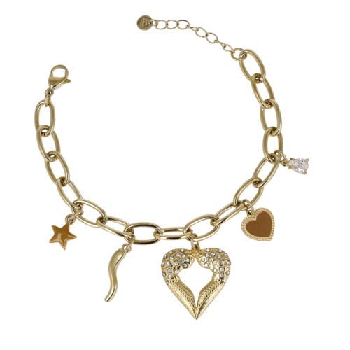 Bracciale catena cuore e stellina
