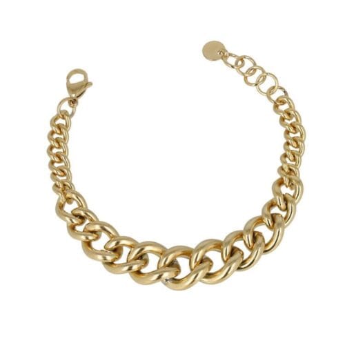 Bracciale in acciaio groumette