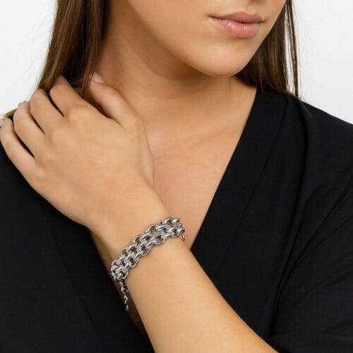 Bracciale a Catena Regolabile Maglia Bold