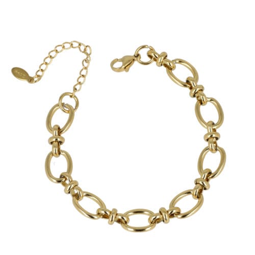 bracciale maglia ovale con nodi