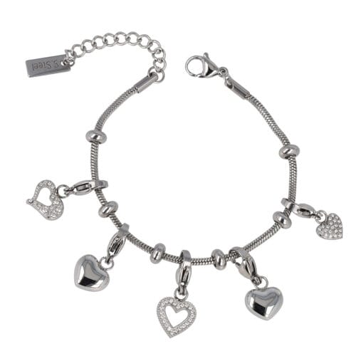 Bracciale con Charms a Cuore