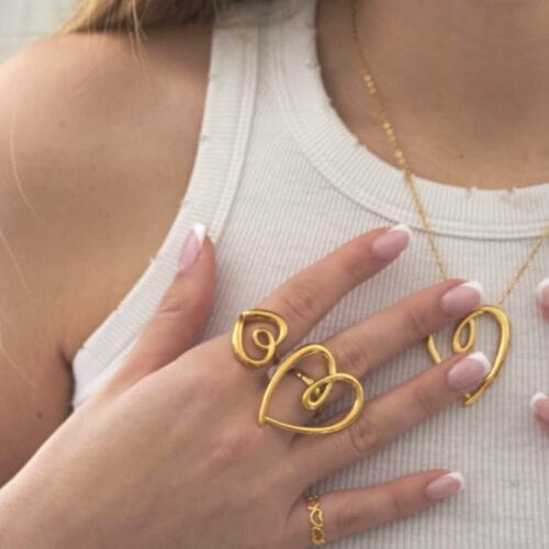 Anello Cuore Moderno