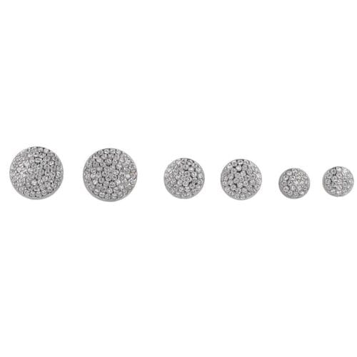 Set orecchini con tondi luminosi
