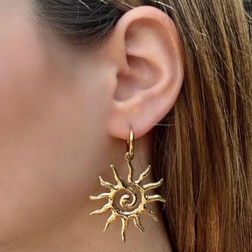 Orecchini Tribal Sun