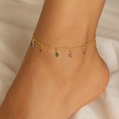 Cavigliera Crystal Drop