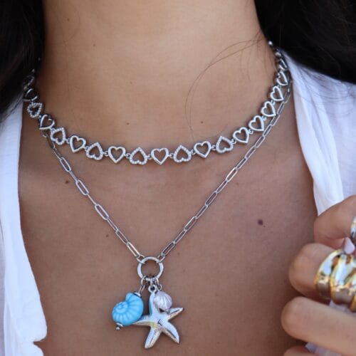 Collana Cuori In Catena