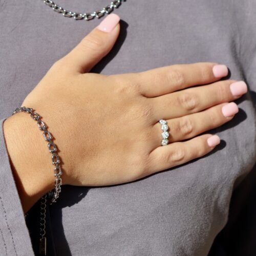 Bracciale Link Muse – Acciaio Dorato con Maglie Bold