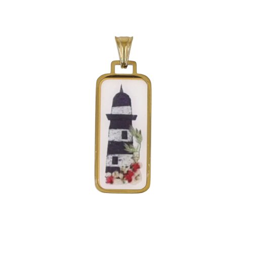 Ciondolo Lighthouse Hope – Acciaio Dorato