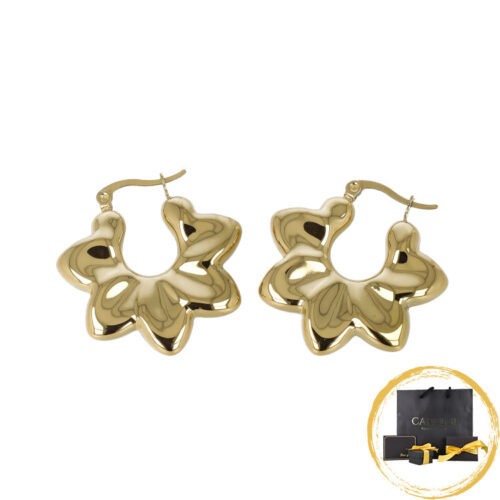 Orecchini Floral Wave – Oro  Argento