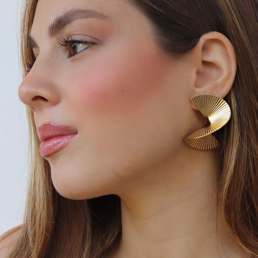 Orecchini Forma d’Aura – Oro Argento