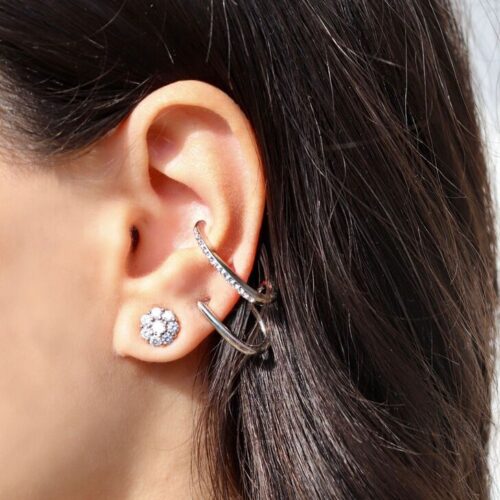 Orecchini Pulse Shine – Acciaio con Zirconi