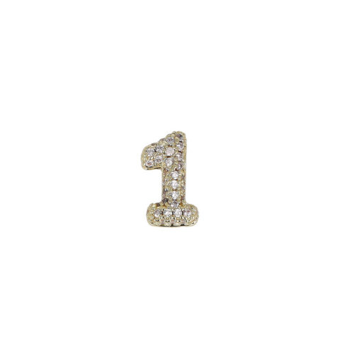 Ciondolo Bubble Number Gold
