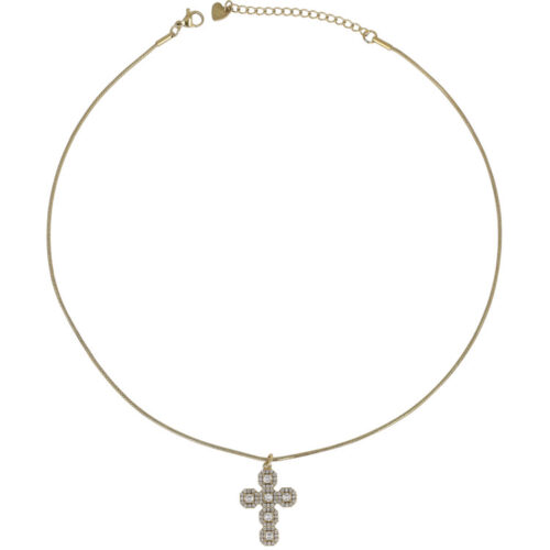 Collana Cross Shine - In Acciaio