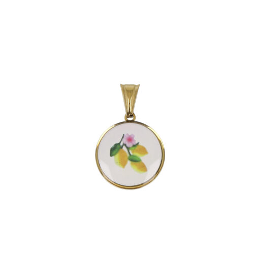 Ciondolo Lemon Blossom Round - Acciaio