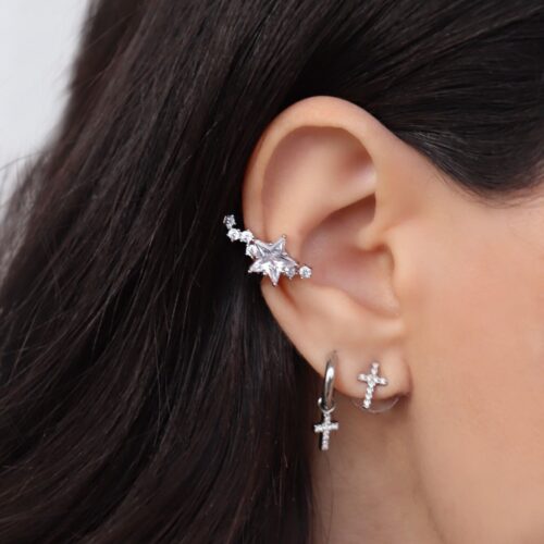 EarCuff Star Drop - Stella e Brillanti