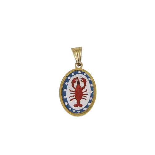 Ciondolo Amuleto Mediterraneo - “Rosso Aragosta”