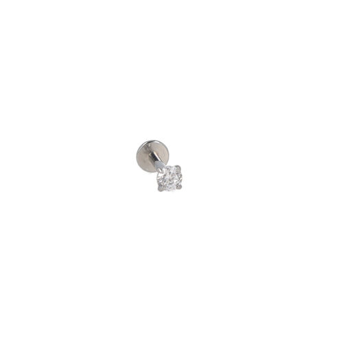 Piercing Crystal Dot - Punto Luce con Zircone in Acciaio