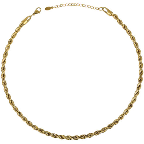 Collana Torchon Classic 5 mm Gold – Girocollo Elegante Carolgi