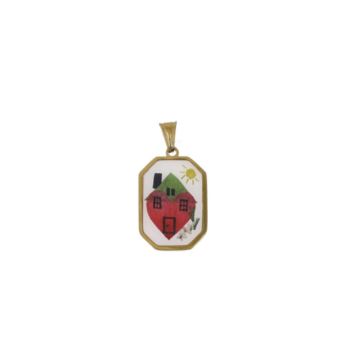 Ciondolo Home Sweet Heart - Acciaio