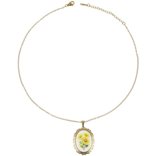 Collana “Sole di Primavera” - Acciaio Dorato
