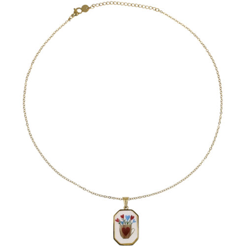 Collana Love Cup - Acciaio Dorato