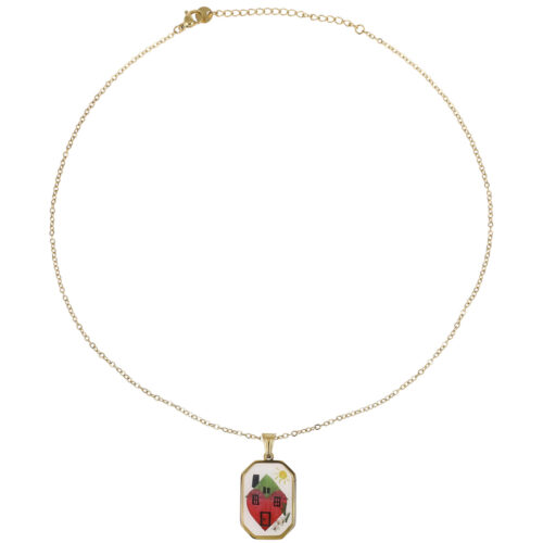 Collana Home Sweet Heart - Acciaio Dorato