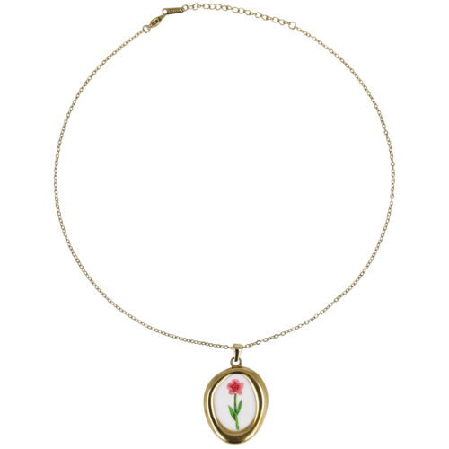Collana Petalo di Luce - Acciaio e Smalto