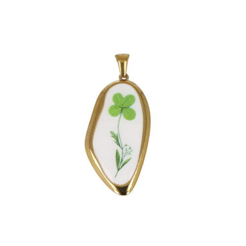 Ciondolo "Lucky Clover" – Charm Quadrifoglio Smaltato