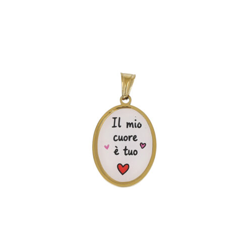 Ciondolo "Il Mio Cuore è Tuo" – Charm Messaggio