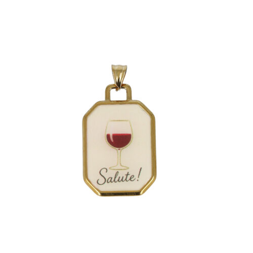 Ciondolo "Salute!" – Charm Wine Lover