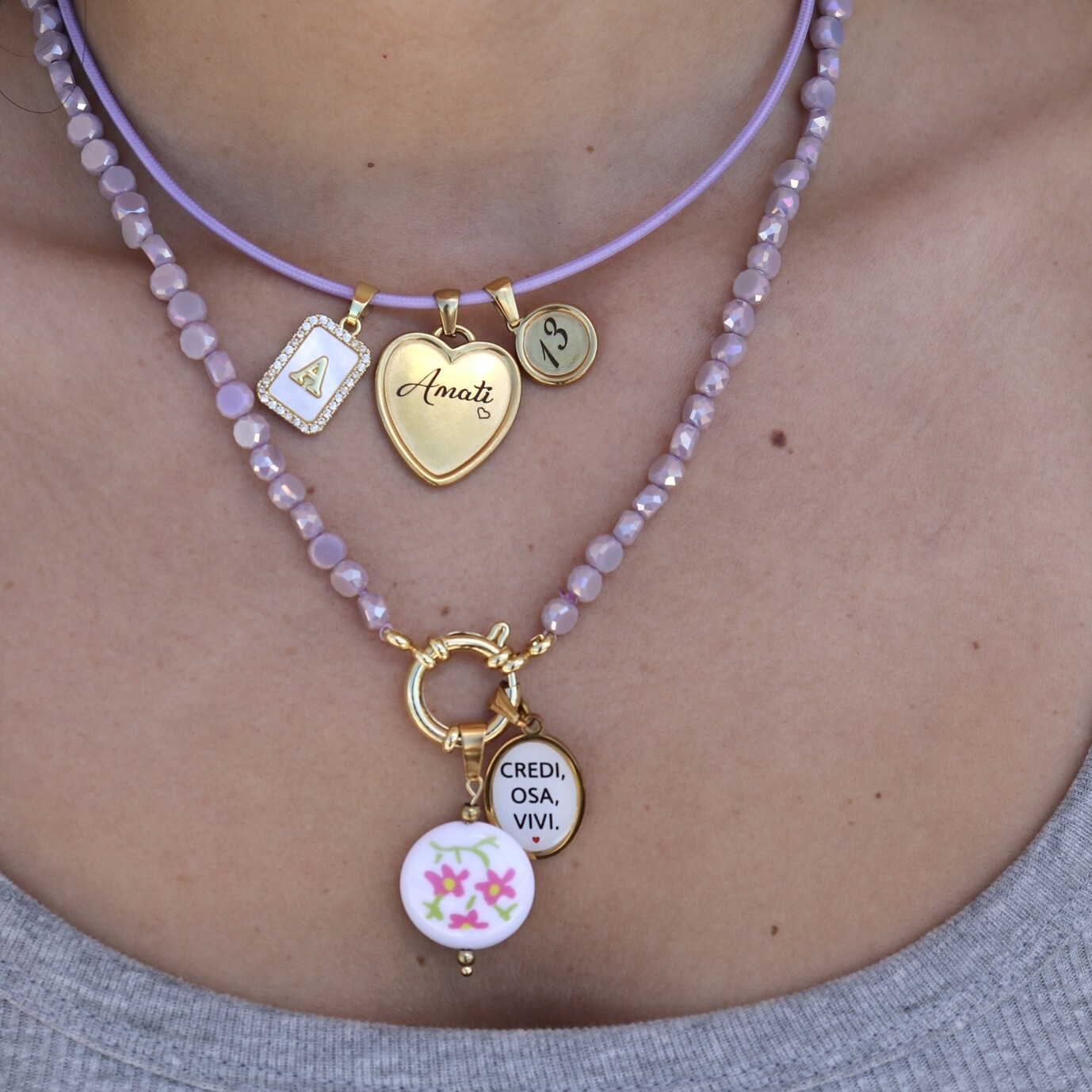 Collana Velvet Glow con Cristalli Sfaccettati