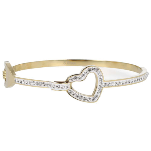 Bracciale Heart Shine Bangle - Rigido In Acciaio
