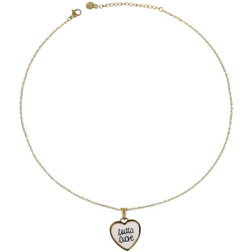 Collana “Tutta Cuore” in Acciaio Dorato