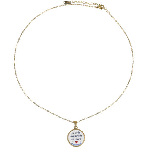 Collana “A Volte Basterebbe il Mare” Con Cuoricino