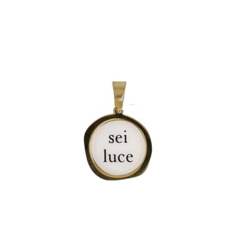Ciondolo “Sei Luce” - Acciaio Dorato