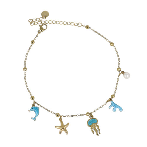 Cavigliera Azure Reef – Acciaio Inossidabile