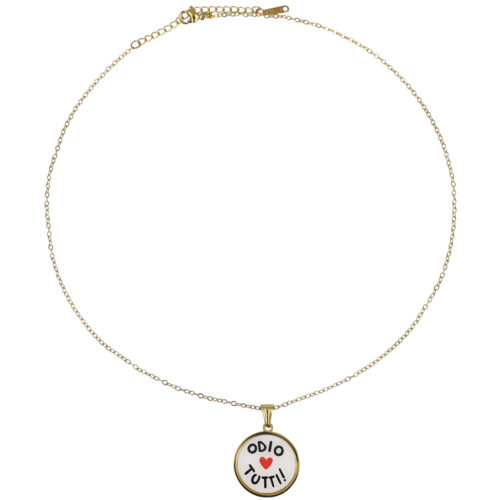 Collana Odio Tutti - Collana con Ciondolo