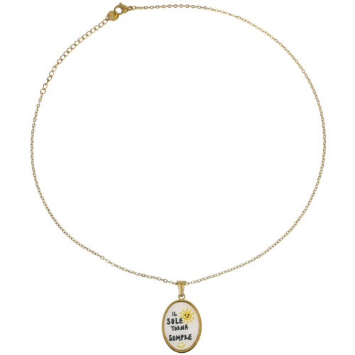 Collana Il Sole Torna Sempre  – Acciaio Inossidabile