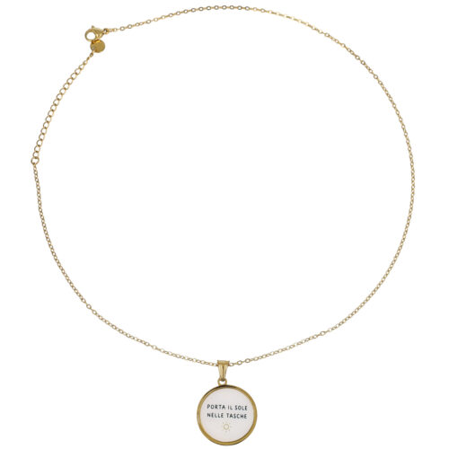 Collana Porta il Sole nelle Tasche  – Acciaio Inossidabile