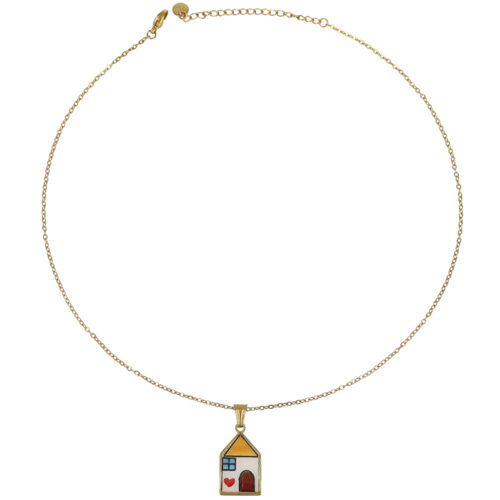 Collana Casa del Cuore  – Acciaio Inossidabile