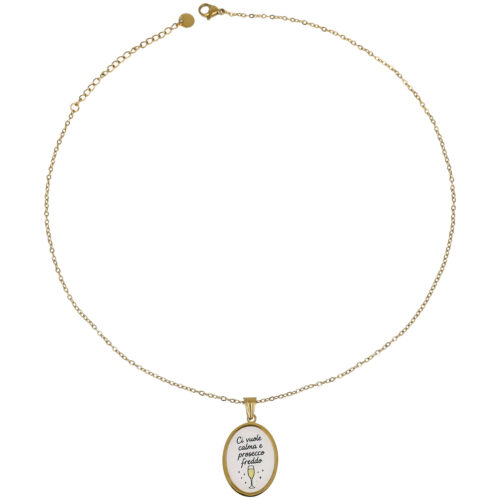 Collana Calma & Prosecco  – Acciaio Inossidabile