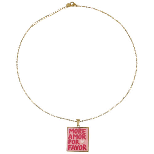 Collana More Amor Por Favor – Acciaio Inossidabile