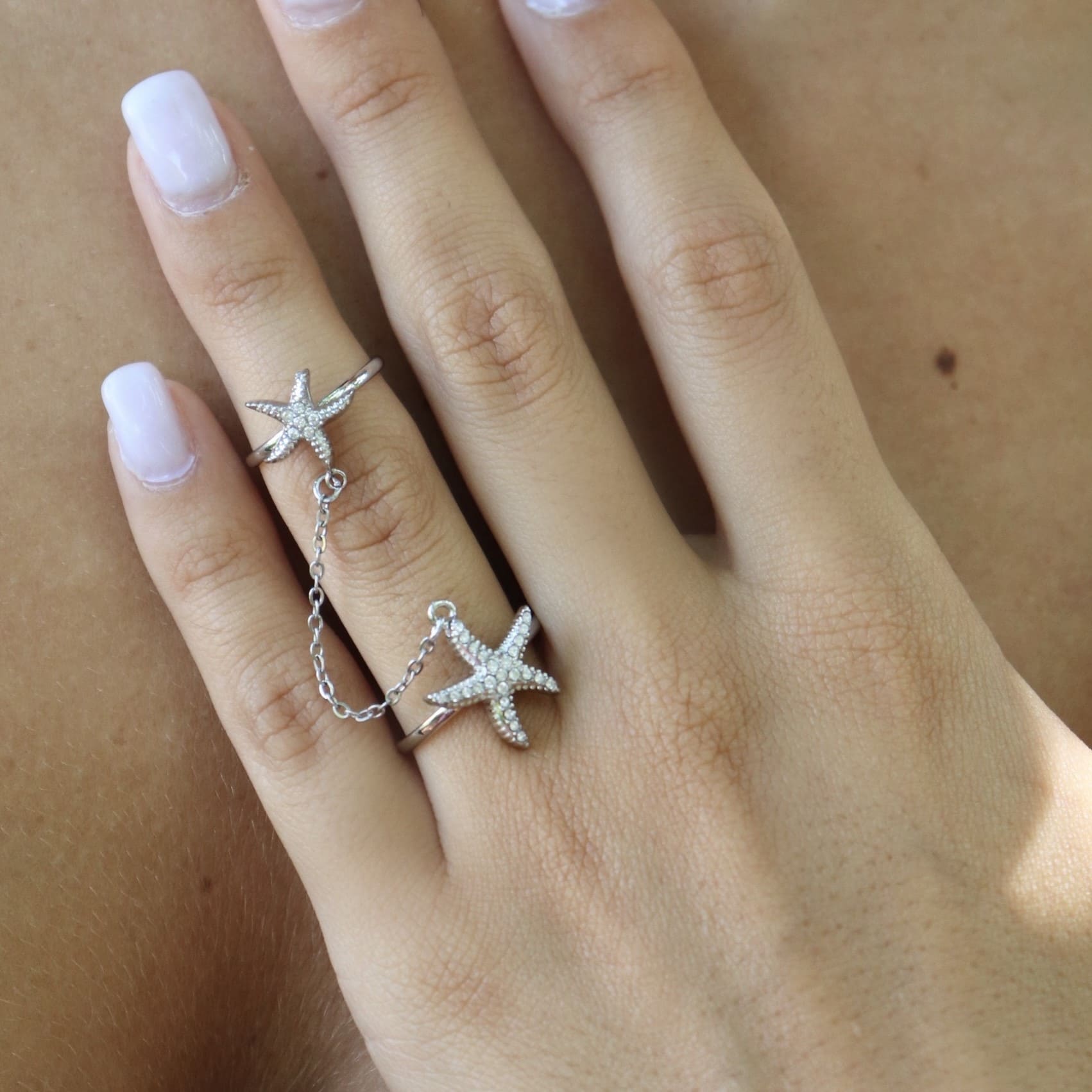 Anello Doppio Sea Star Chain (2)