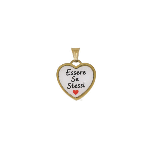 Ciondolo Essere Se Stessi - Cuore Acciaio