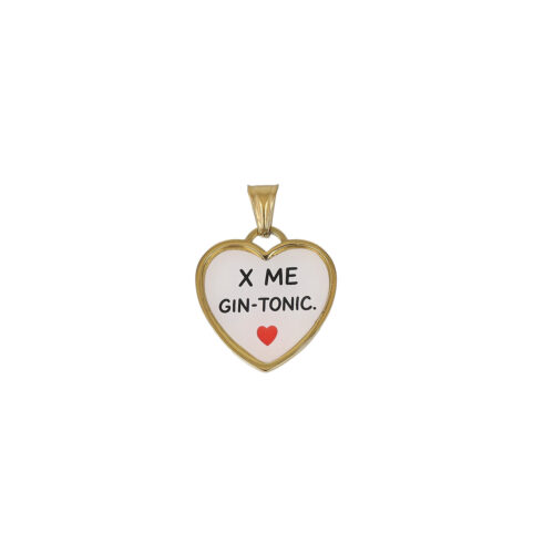 Ciondolo Gin Lover - Cuore In Acciaio