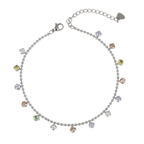 Cavigliera Rainbow Sparkle